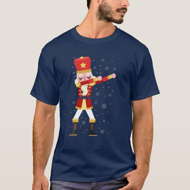 Camiseta Navidades de desnucleadores de Dabbing disfrazados (Anverso)