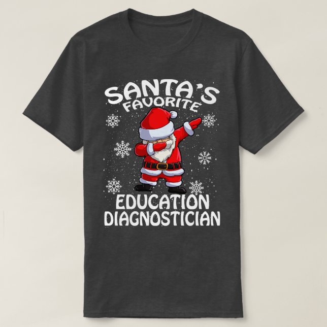 Camiseta Navidades de Diagnóstico de Educación Favoritos de (Diseño del anverso)