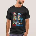 Camiseta Navidades de Dinosaur Menorasaur Chrismukkah Hanuk<br><div class="desc">Navidades de Dinosaur Menorasaur Chrismukkah Hanukkah</div>