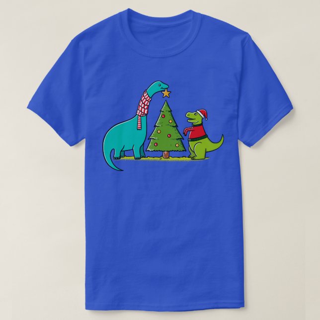 Camiseta Navidades de dinosaurios (Diseño del anverso)
