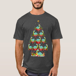 Camiseta Navidades de Dinosaurios de Santa Brontosaurus de 