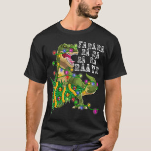 Camiseta Navidades de dinosaurios Fa Ra Rawr Rex Boys Xmas