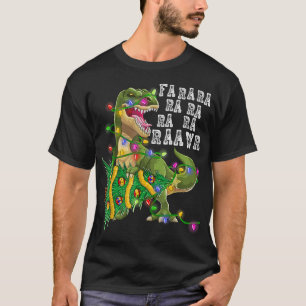 Camiseta Navidades de dinosaurios Fa Ra Rawr Rex Boys Xmas 