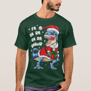 Camiseta Navidades de dinosaurios Fa Ra Rawr T rex Santa Bo