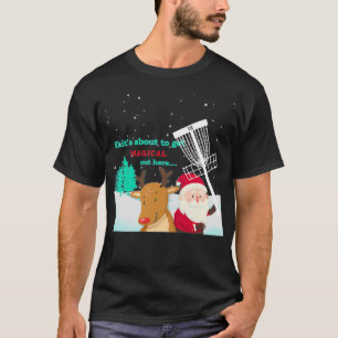 Camiseta Navidades de disco de golf para adultos divertidos