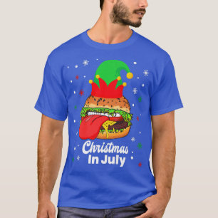 Camiseta Navidades de diseño divertidos en julio en verano