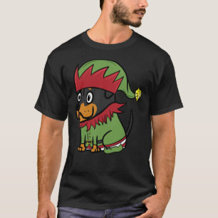 Camiseta Navidades de disfraces de Rottweiler Cute Elf