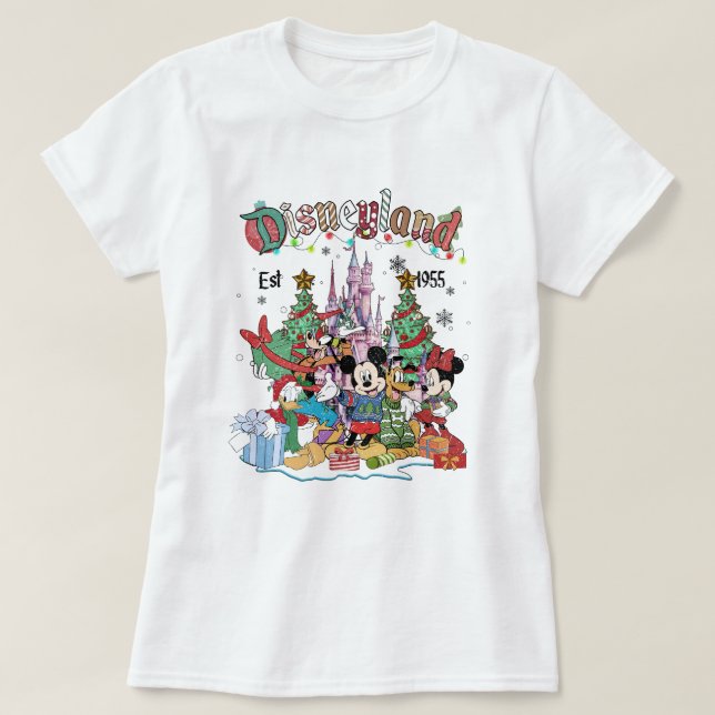 Camiseta Navidades de Disneyland (Diseño del anverso)