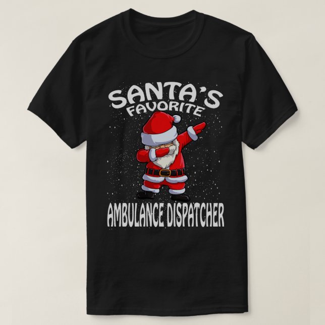 Camiseta Navidades de Dispatcher de Ambulancia Favoritos de (Diseño del anverso)