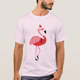 Camiseta Navidades de diversiones de Santa Flamingo