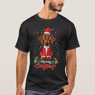 Camiseta Navidades de Dog Costume Dachshund Hombres Mujeres