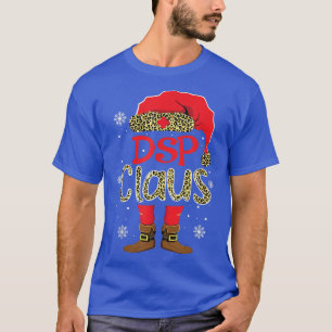 Camiseta Navidades de DSP Claus Santa Claus Leopard Nurse T