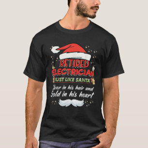 Camiseta Navidades de electricidad retirados para hombres p