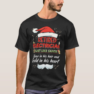 Camiseta Navidades de electricidad retirados para hombres p