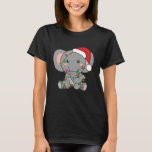 Camiseta Navidades de Elephant Merry Christmas Winter Anima<br><div class="desc">Navidades de Elephant Merry Christmas Winter Animals</div>