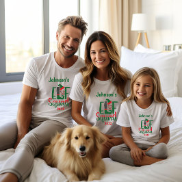Camiseta Navidades de Elf Squad que coinciden con la famili