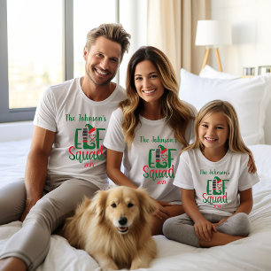 Camiseta Navidades de Elf Squad que coinciden con la famili