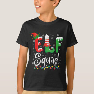 Camiseta Navidades de Elf Squad se divierten con Elf coinci