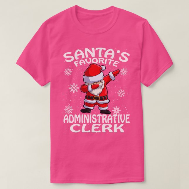 Camiseta Navidades de empleados administrativos favoritos d (Diseño del anverso)