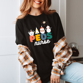 Camiseta Navidades De Enfermeras De Cute Peds Para Enfermer