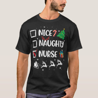 Camiseta Navidades de enfermeras de Niza Funny Santa Ha