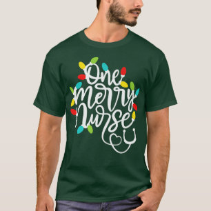 Camiseta Navidades de enfermería alumbran al favorito de Sa