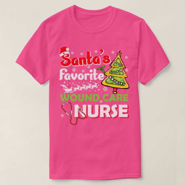 Camiseta Navidades de enfermería de cuidado de heridas favo (Diseño del anverso)