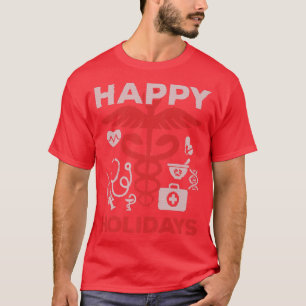 Camiseta Navidades de enfermería del equipo médico de vacac