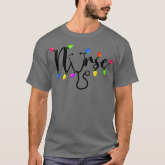 Camiseta Navidades de enfermería encienden navidad de enfer