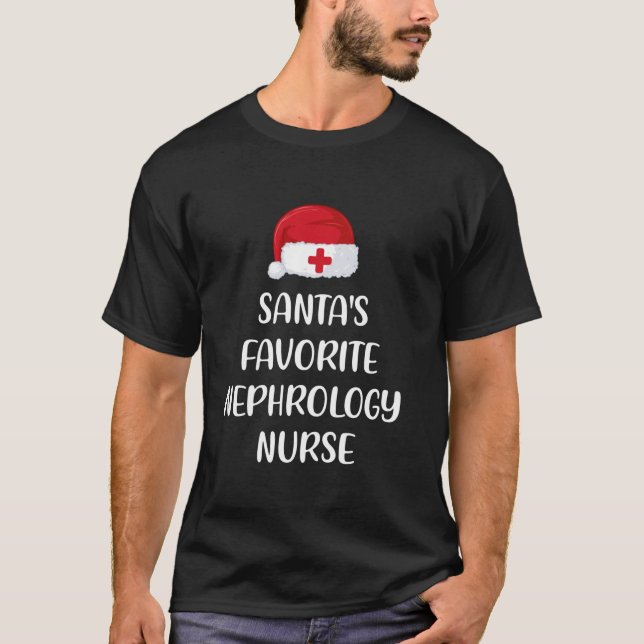 Camiseta Navidades de enfermería favoritas de nefrología de (Anverso)