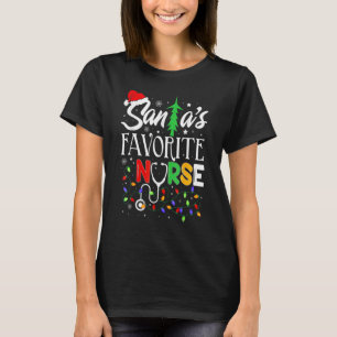 Camiseta Navidades de enfermería favoritas de Santa María i