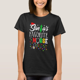 Camiseta Navidades de enfermería favoritas de Santa María i