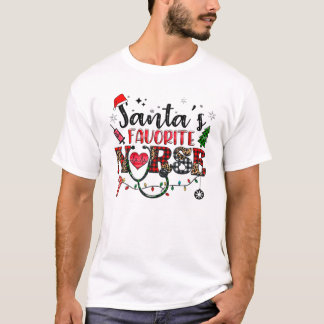 Camiseta Navidades de enfermería favoritas de Santa María i