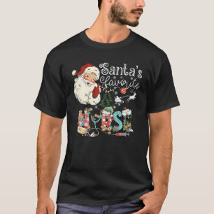 Camiseta Navidades de enfermería favoritos de Santa Enferme