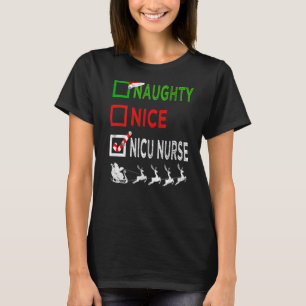 Camiseta Navidades de enfermería Naughty Nice Nicu Pajamas