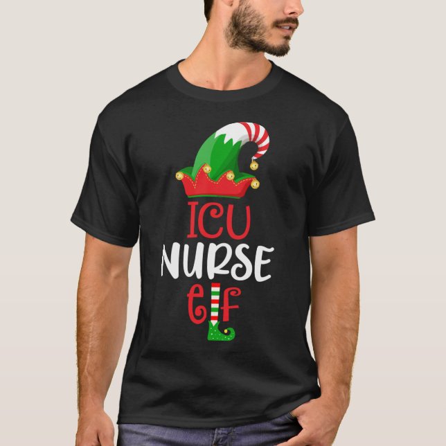 Camiseta Navidades de Enfermería RN ER ICU PICU Enfermera d (Anverso)