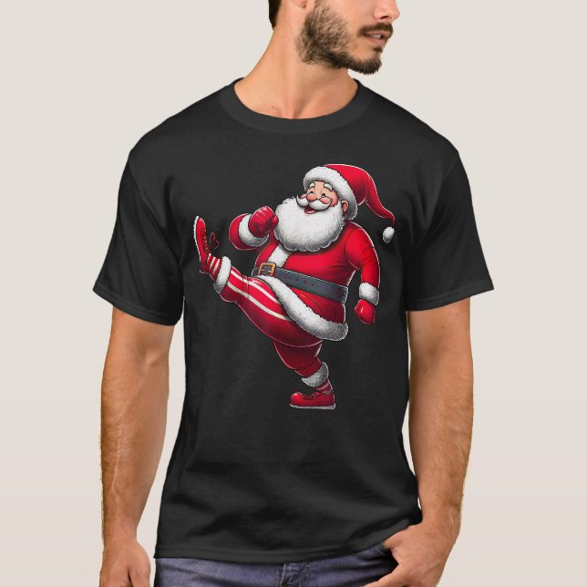 Camiseta Navidades de entrenamiento de fitness en gimnasia  (Anverso)