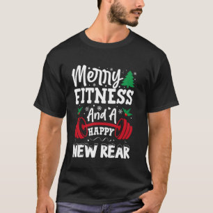Camiseta Navidades de entrenamiento Merry Fitness Feliz Nue