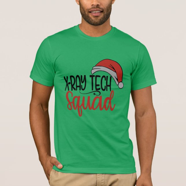 Camiseta Navidades de equipos de tecnología de Santa Cruz d (Anverso)