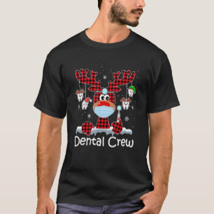 Camiseta Navidades de equipos dentales también lucen renos 
