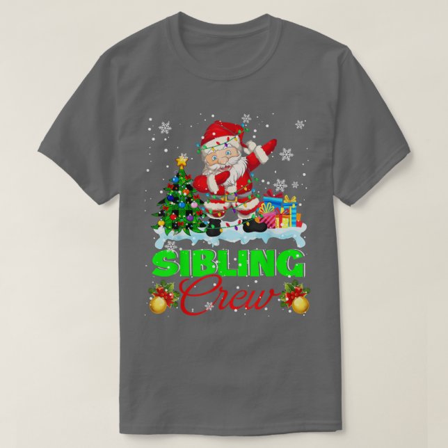 Camiseta Navidades de equipos hermanos iluminan a Santa Xma (Diseño del anverso)