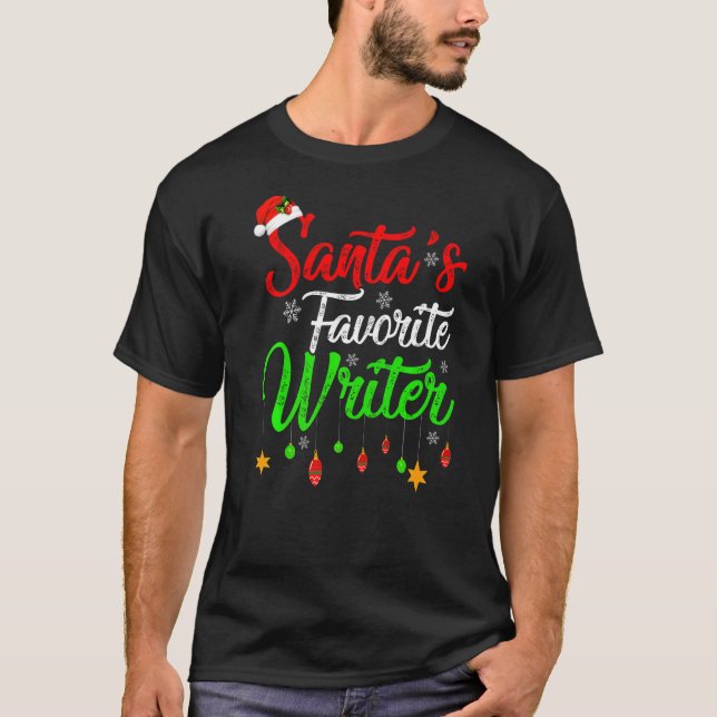 Camiseta Navidades de escritores favoritos de Santa Sede de (Anverso)