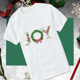 Camiseta Navidades de escritura simples de escritura de esc