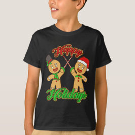 Camiseta Navidades de esgrima Gingerbread Hombres Navidad