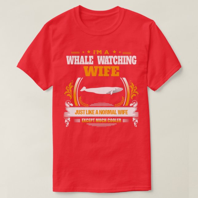 Camiseta Navidades de esposas que observan ballenas dan o a (Diseño del anverso)