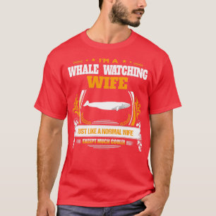 Camiseta Navidades de esposas que observan ballenas dan o a
