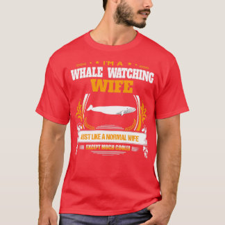 Camiseta Navidades de esposas que observan ballenas dan o a