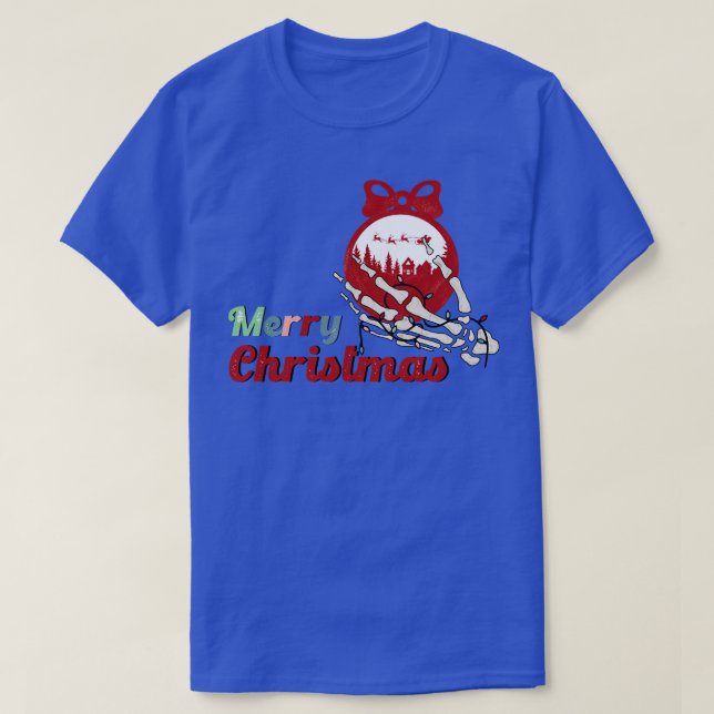 Camiseta Navidades de esqueleto 2 (Diseño del anverso)
