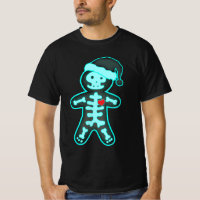Navidades de esqueleto de X-Ray Gingerbread Man En