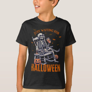 Camiseta Navidades De Esqueleto Diseñan Esperando Halloween